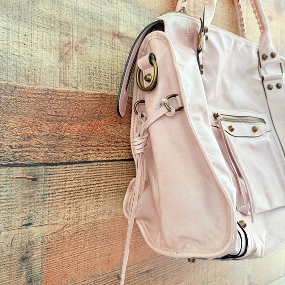 NWOT Vera Pelle Made in Italy Leather Motorcycle Style Bag - Picture 5 of 16